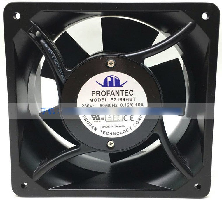PROFANTEC P2189HBT 230V 0.12/0.16A 2wires Cooling Fan PROFANTEC P2189HBT 230V 0.12/0.16A 2wires Cooling Fan